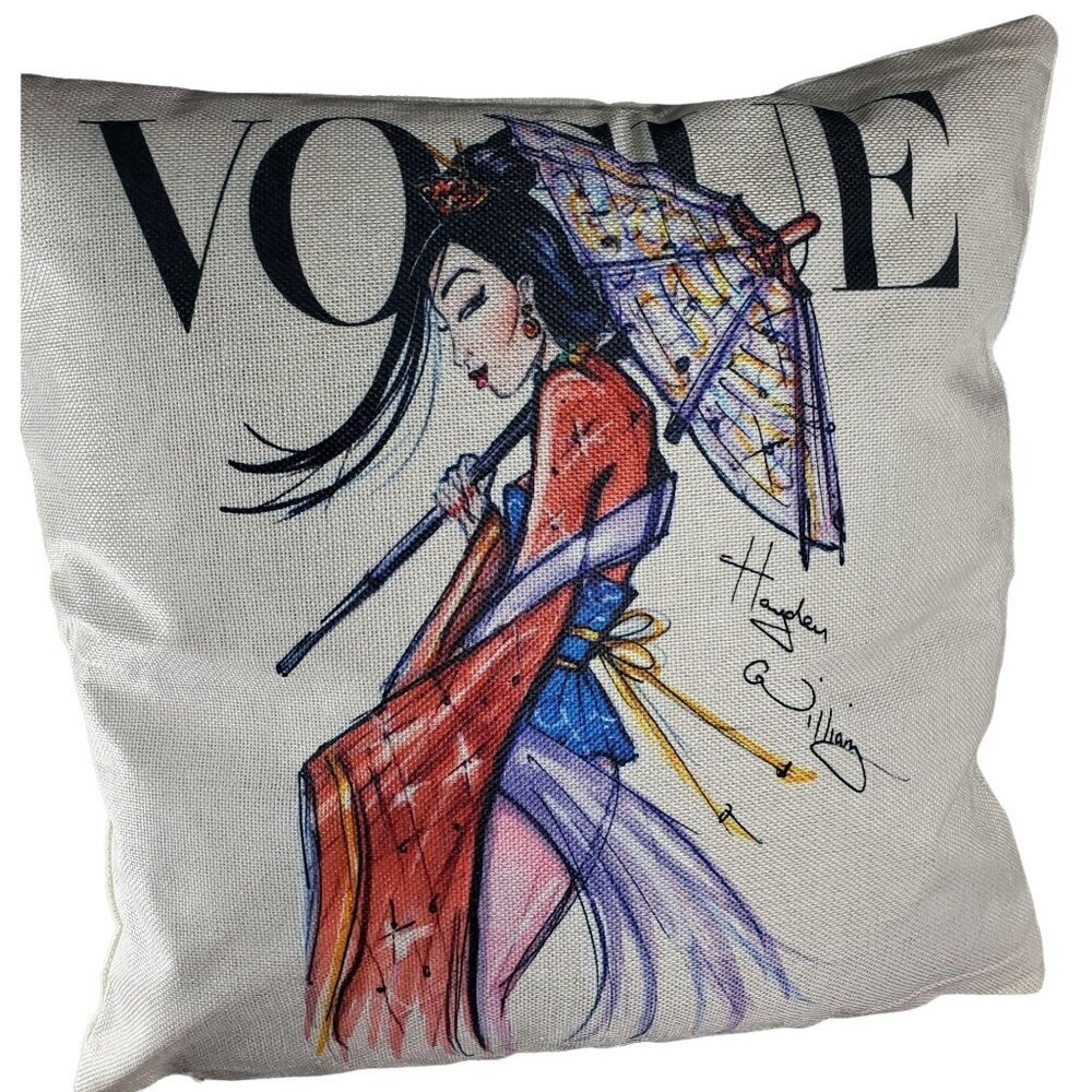 Mulan Princess Accent Pillowcase Sham Throw Pillow Cushion Cover Home Decor